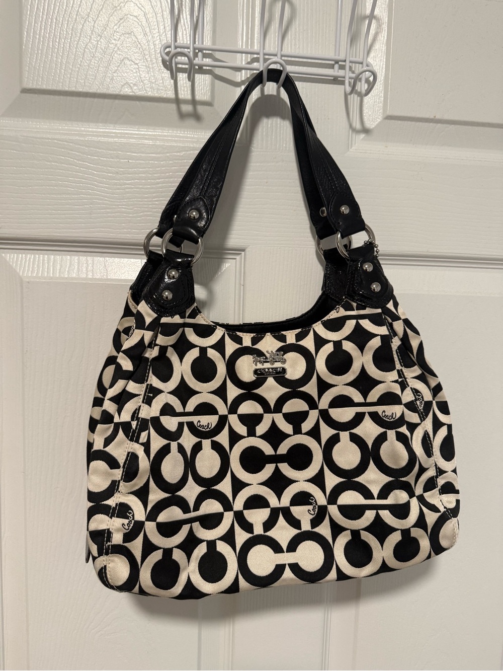 Coach Madison Maggie Op Art Hobo